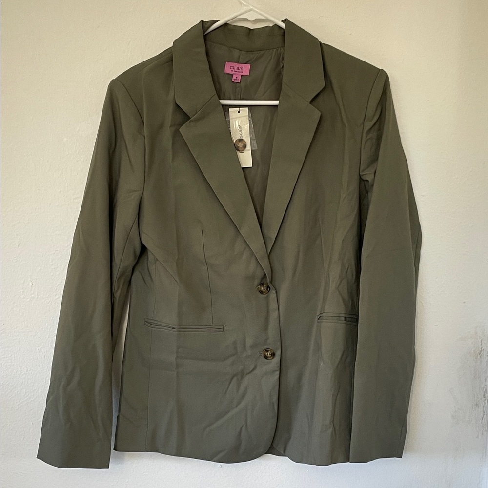 NWT Francesca's Collections Olive Blazer Jacket